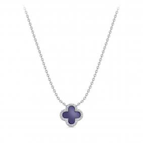 K6-9146-3600 Колье из серебра с лазуритом и фианитом Серебро 925° K6-9146-3600 фото