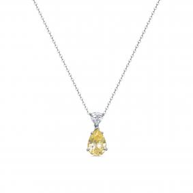 Серебряное колье KABAROVSKY с бриллианитом и фианитом K6-9159-11600 K6-9159-11600 фото