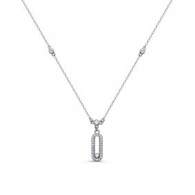 Серебряное колье KABAROVSKY K6-9167-7900 с фианитом K6-9167-7900 фото