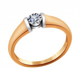 Золотое помолвочное кольцо ЮК