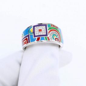 Серебряное кольцо ВЕРОНА Re05165r с эмалью и цирконием Re05165r фото