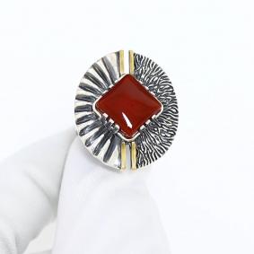 Серебряное кольцо ВЕРОНА Rrr1469z с сердоликом Rrr1469z фото