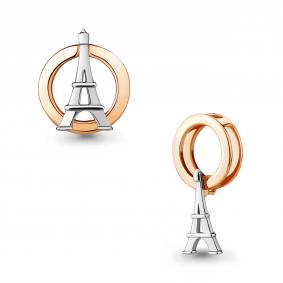 Подвеска-трансформер из золочёного серебра AQUAMARINE А16118-пк А16118-пк фото