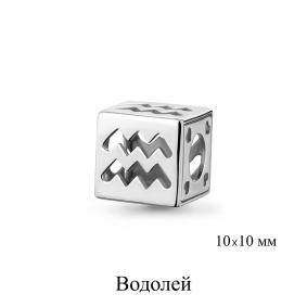 Серебряная подвеска-шарм знак зодиака Водолей AQUAMARINE А16142 А16142 фото