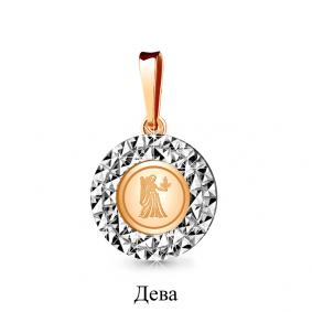 Серебряная подвеска Знак зодиака Дева Аквамарин А16150-пк А16150-пк фото
