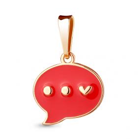 Подвеска из золочёного серебра AQUAMARINE А16163-п с эмалью А16163-п фото