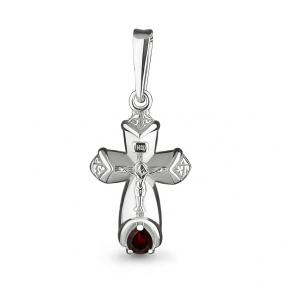 Серебряная подвеска AQUAMARINE А2225003 с гранатом А2225003 фото