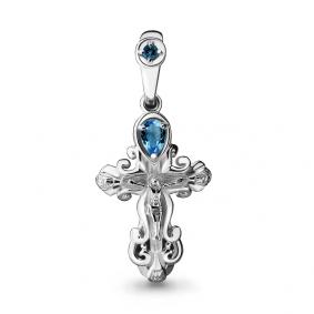 Серебряная подвеска AQUAMARINE А2225308 с Лондон топазом А2225308 фото