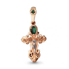 Подвеска из золочёного серебра AQUAMARINE А2225309-пк с агатом А2225309-пк фото