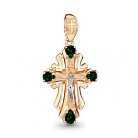 Подвеска из золочёного серебра AQUAMARINE А2225409-пк с агатом А2225409-пк фото