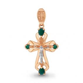 Подвеска из золочёного серебра AQUAMARINE А2225609-пк с агатом А2225609-пк фото