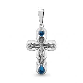 Серебряная подвеска AQUAMARINE А2226008 с Лондон топазом А2226008 фото