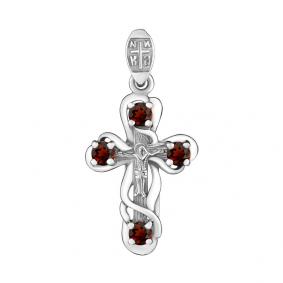 Серебряная подвеска AQUAMARINE А2226203 с гранатом А2226203 фото