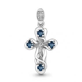 Серебряная подвеска AQUAMARINE А2226208 с Лондон топазом А2226208 фото