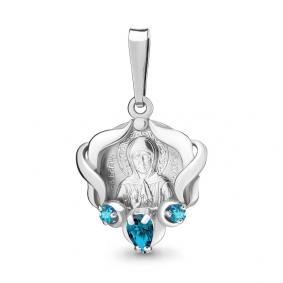 Серебряная подвеска AQUAMARINE А2226405 с топазом А2226405 фото