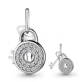Серебряная подвеска AQUAMARINE А22726А с фианитом А22726А фото