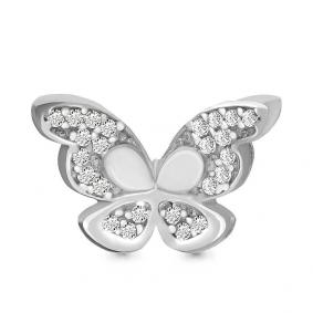 Серебряная подвеска AQUAMARINE А23441А с фианитом А23441А фото