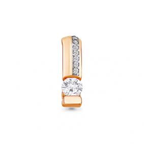 Подвеска из золочёного серебра AQUAMARINE А23622А-п с фианитом и Swarovski А23622А-п фото