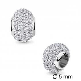 Серебряная подвеска-шарм AQUAMARINE с ювелирным кристаллом А24137 А24137 фото