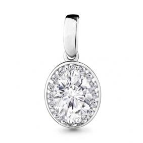 Серебряная подвеска AQUAMARINE А24155А с фианитом А24155А фото