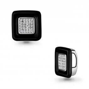 Серебряная подвеска AQUAMARINE А24158А с фианитом и керамикой А24158А фото