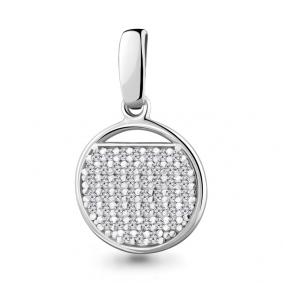 Серебряная подвеска AQUAMARINE А24165А с фианитом А24165А фото