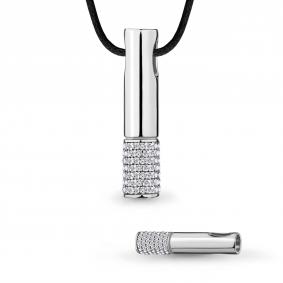 Серебряная подвеска AQUAMARINE А24183А с фианитом А24183А фото