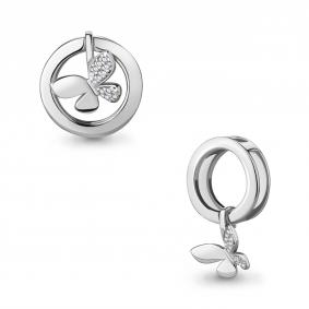 Серебряная подвеска-трансформер AQUAMARINE с фианитом А24241А А24241А фото