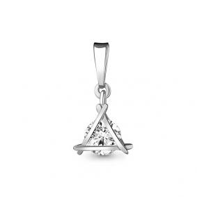 Серебряная подвеска AQUAMARINE с подвижным фианитом А24397 А24397 фото
