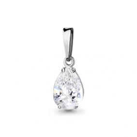Серебряная подвеска AQUAMARINE А24509 с фианитом А24509 фото