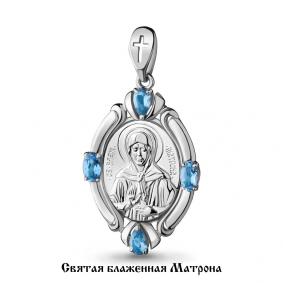 Серебряная подвеска AQUAMARINE А2527105 с топазом А2527105 фото