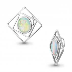 Серебряная подвеска AQUAMARINE А2530298 с опалом А2530298 фото