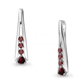 Серебряная подвеска AQUAMARINE А2533503 с гранатом А2533503 фото