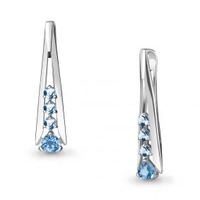 Серебряная подвеска AQUAMARINE А2533505 с топазом А2533505 фото