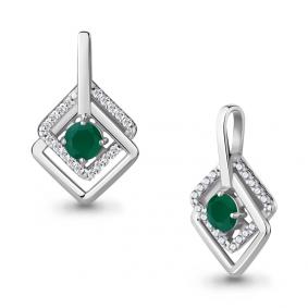 Серебряная подвеска AQUAMARINE А2533609А с фианитом и агатом А2533609А фото