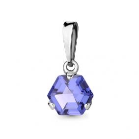 Серебряная подвеска AQUAMARINE А25346603 с танзанитом А25346603 фото