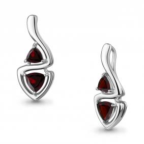 Серебряная подвеска AQUAMARINE А2543003 с гранатом А2543003 фото