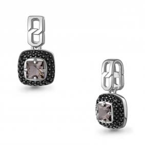 Серебряная подвеска AQUAMARINE А25437Ч с ювелирным кристаллом А25437Ч фото