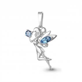 Серебряная подвеска AQUAMARINE А2543905 с топазом А2543905 фото