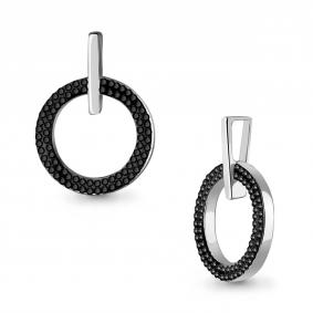 Серебряная подвеска AQUAMARINE А26010Ч с ювелирным кристаллом А26010Ч фото