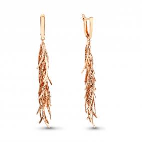 Серьги из золочёного серебра AQUAMARINE А30866-п А30866-п фото