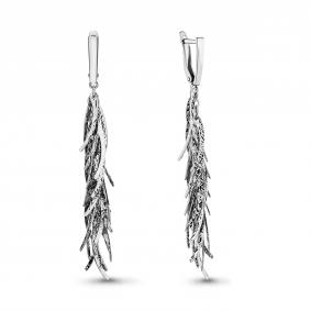 Серебряные серьги AQUAMARINE А30866 А30866 фото