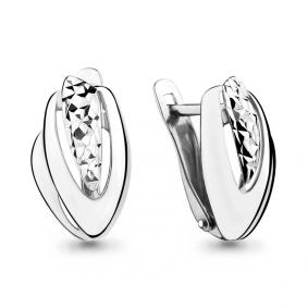 Серебряные серьги AQUAMARINE А33398 А33398 фото