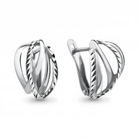 Серебряные серьги AQUAMARINE А33570 А33570 фото