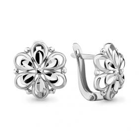 Серебряные серьги AQUAMARINE А33616 А33616 фото