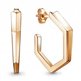 Серьги из золочёного серебра AQUAMARINE А33700-п А33700-п фото