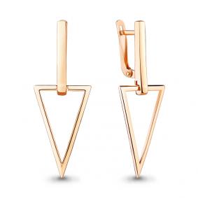 Серьги из золочёного серебра AQUAMARINE А33801-п А33801-п фото
