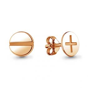 Серьги из золочёного серебра AQUAMARINE А33826-п А33826-п фото