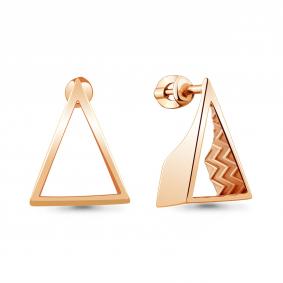 Серьги из золочёного серебра AQUAMARINE А33865-п А33865-п фото