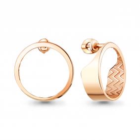 Серьги из золочёного серебра AQUAMARINE А33866-п А33866-п фото